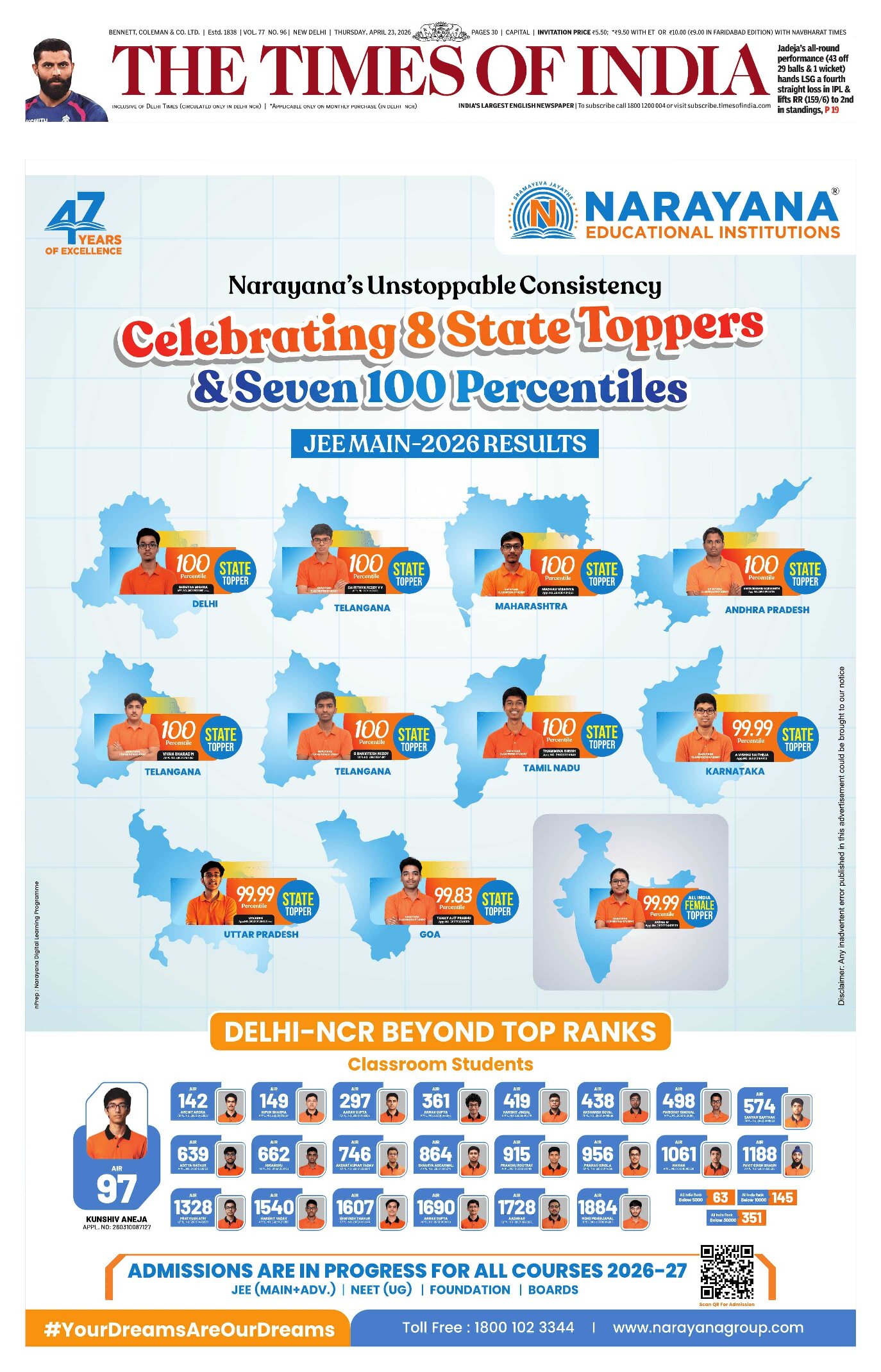 Times of India_Delhi_20260423